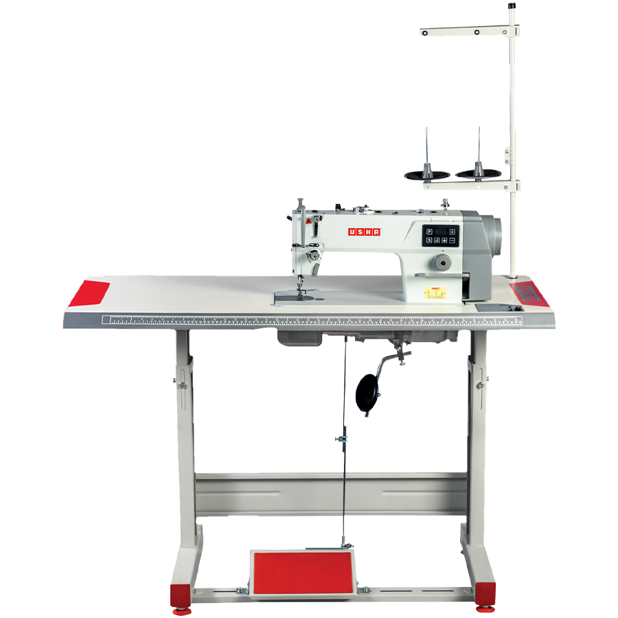 Usha S2 High-Speed Single Needle Lockstitch Machine with Direct Drive Motor